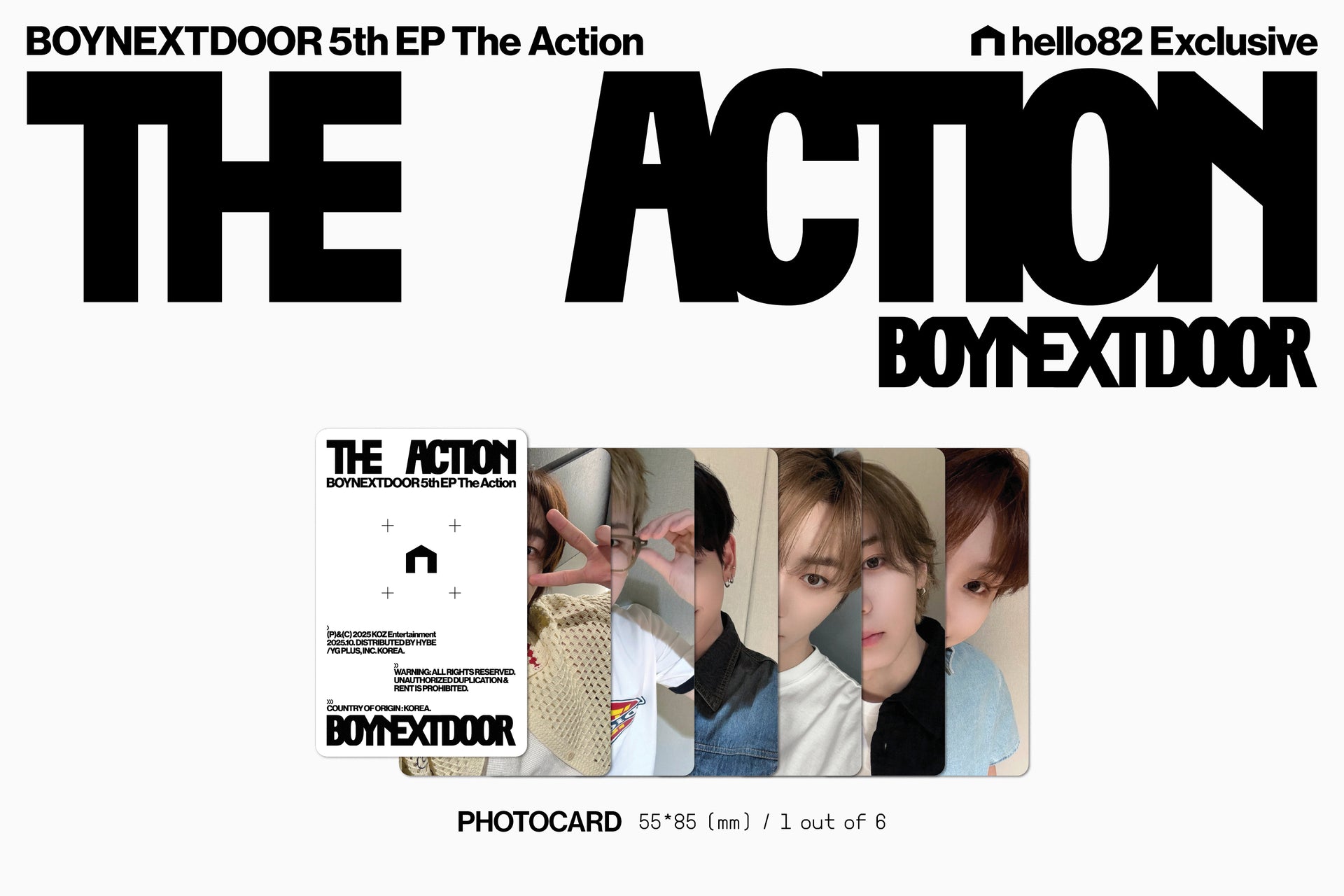 BOYNEXTDOOR 5th EP [The Action] (hello82 Exclusive)