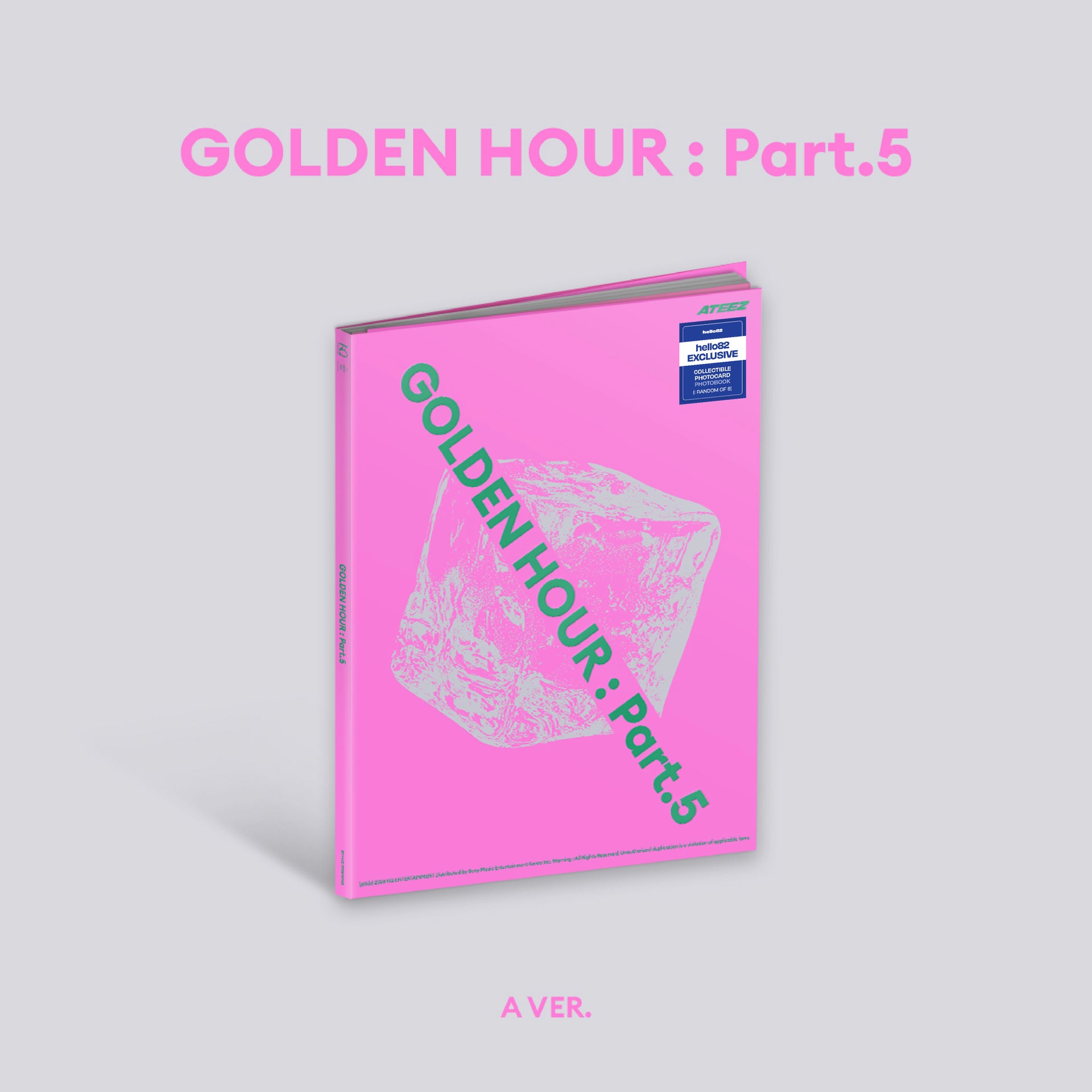 ATEEZ - GOLDEN HOUR : Part.5 - hello82 Exclusive in A VER. (Pink)
