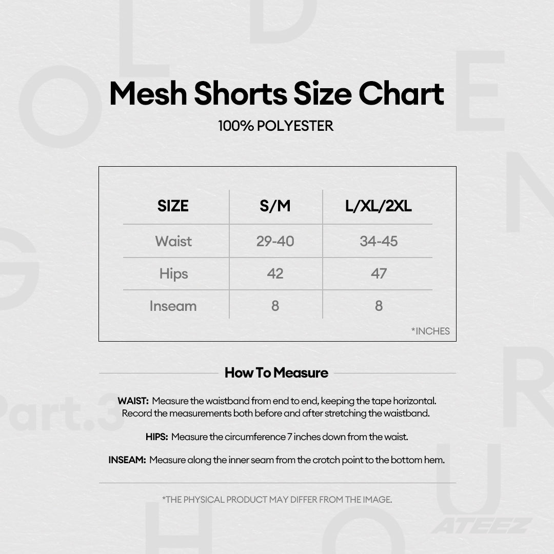 ATEEZ - GOLDEN HOUR : Part.3 - Mesh Shorts