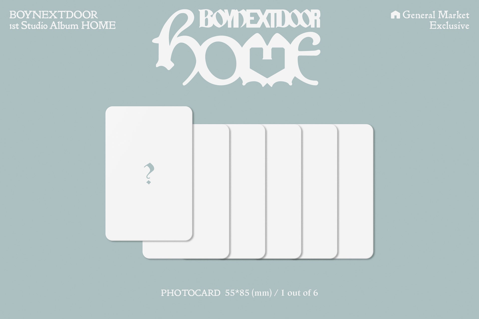 BOYNEXTDOOR - 1st STUDIO ALBUM 'HOME' General Market Exclusive Photocard