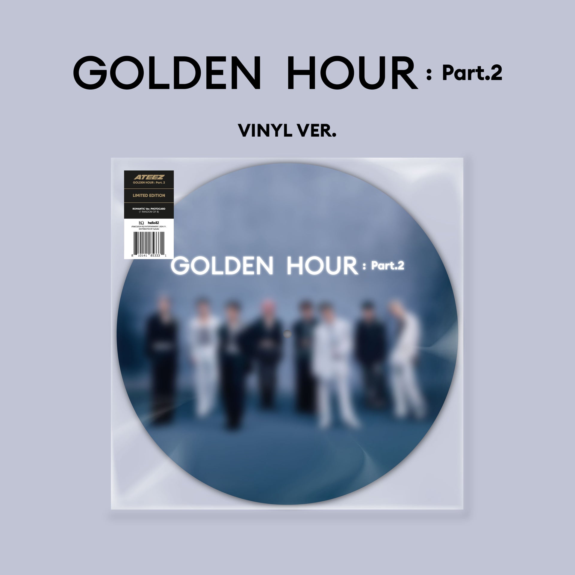 ATEEZ - GOLDEN HOUR : Part.2 (Vinilo Foto Disco Edición Limitada)