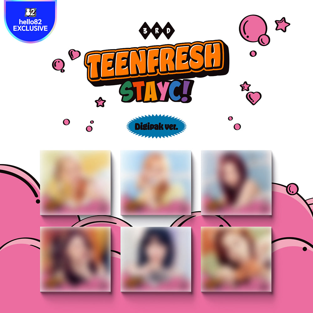 STAYC - 3rd MINI ALBUM : TEENFRESH (Digipak ver.)  - hello82 exclusive (Random)