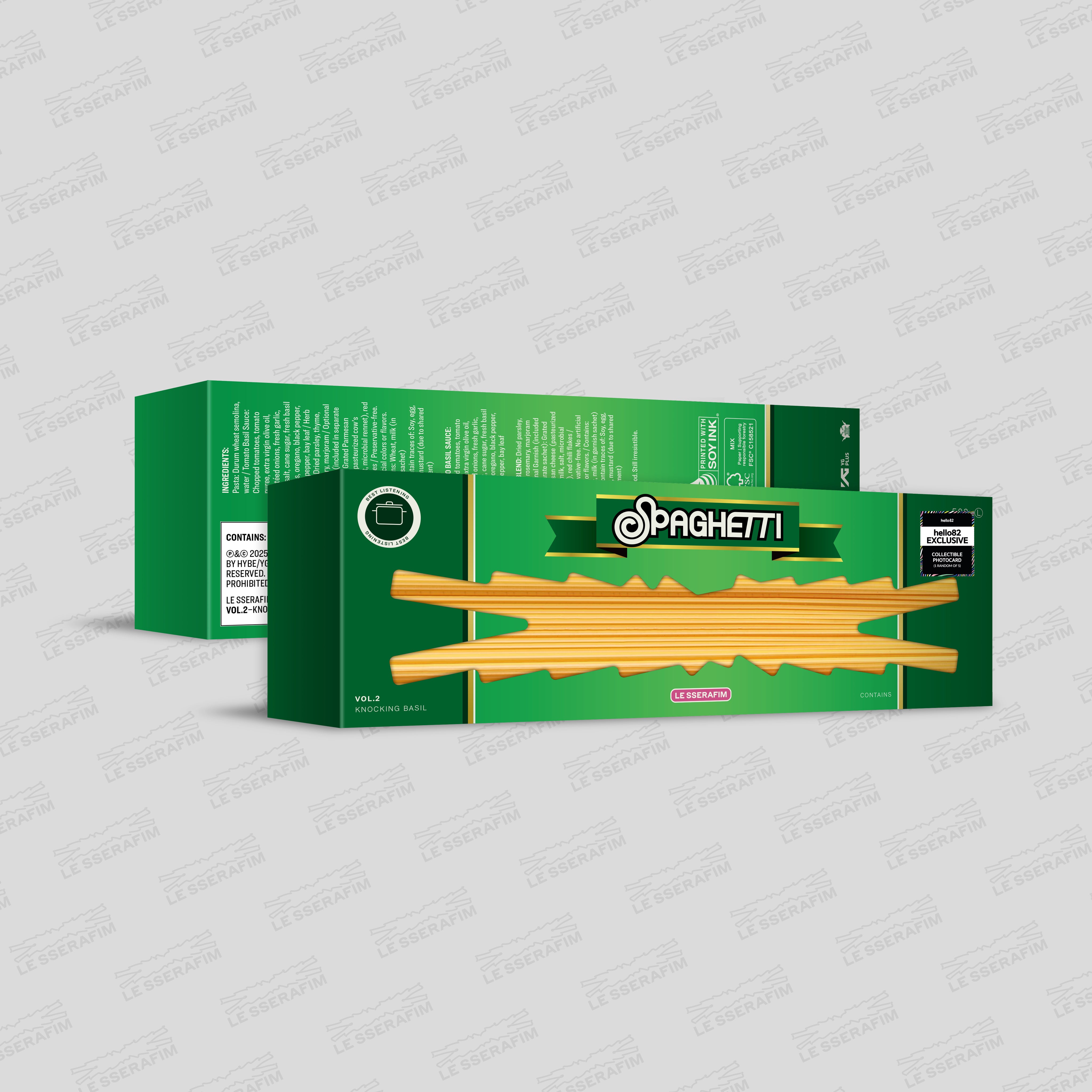 LE SSERAFIM 1st Single Album 'SPAGHETTI' (hello82 Exclusive