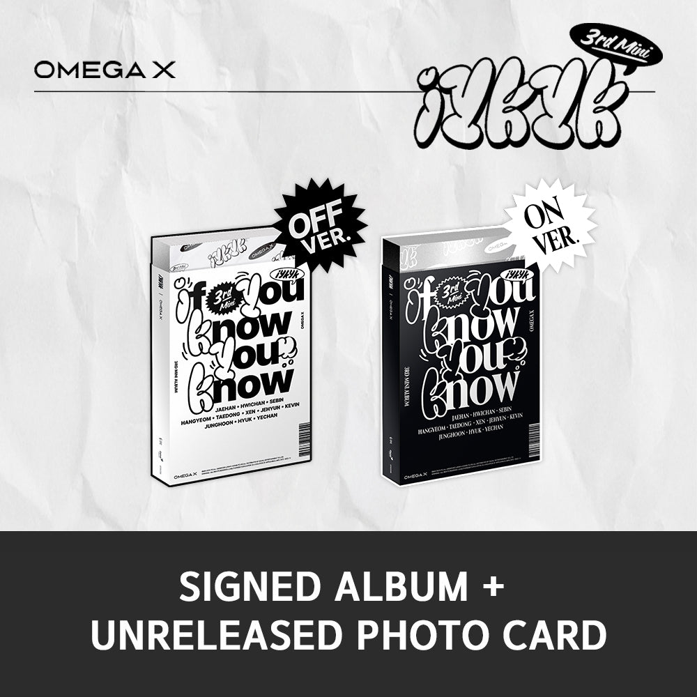 [Signed] OMEGA X - 3rd MINI ALBUM : iykyk (Random)