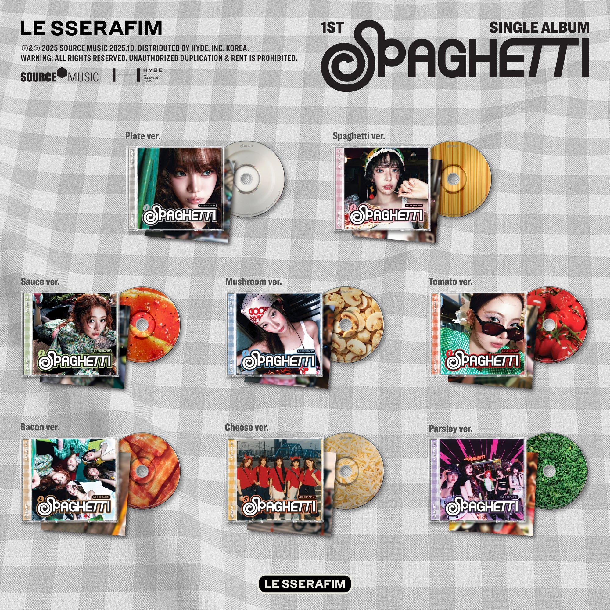 LE SSERAFIM SPAGHETTI TR LD コンプリート LE SSERAFIM - SPAGHETTI