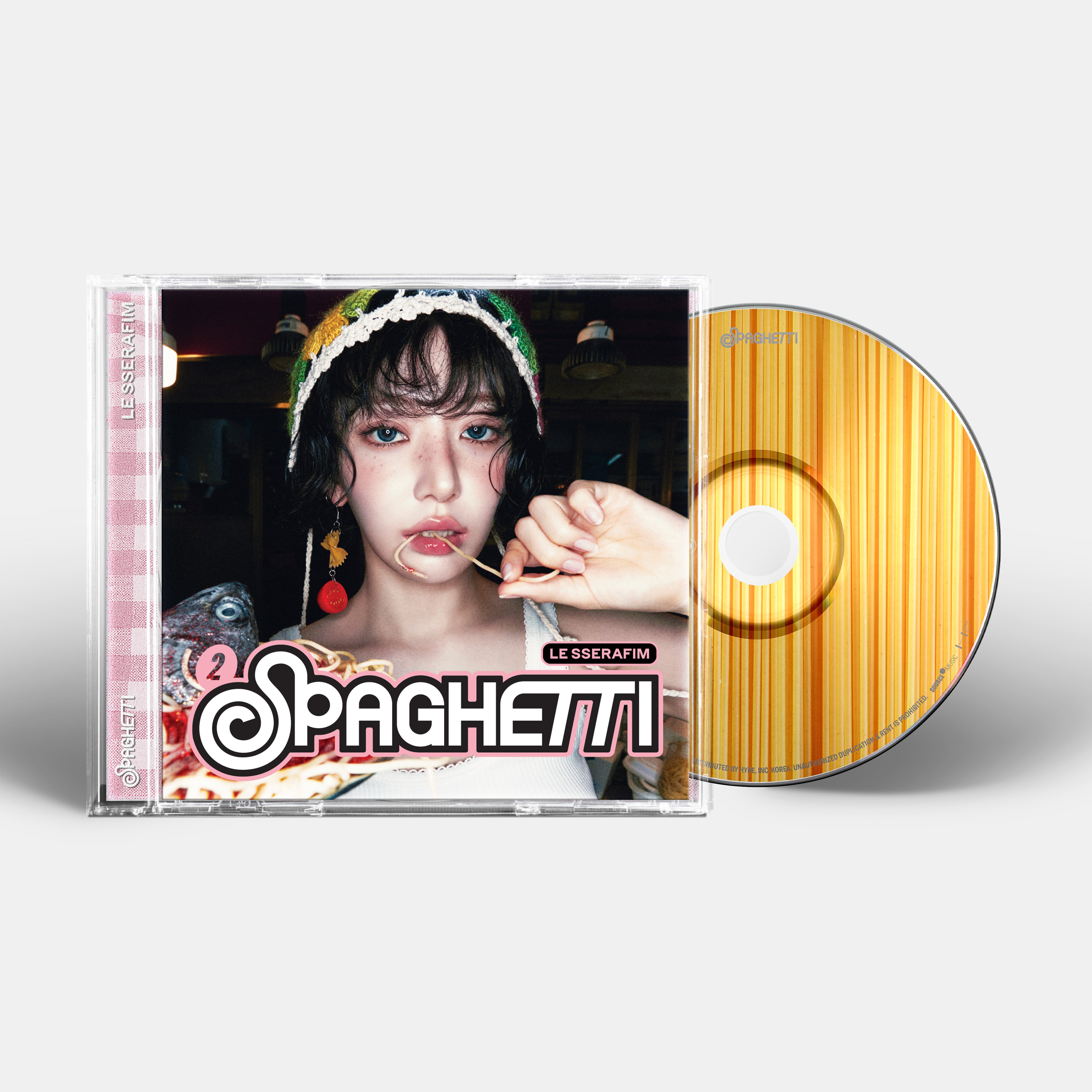 LE SSERAFIM - 1st Single Album 'SPAGHETTI' Single CD – hello82.shop