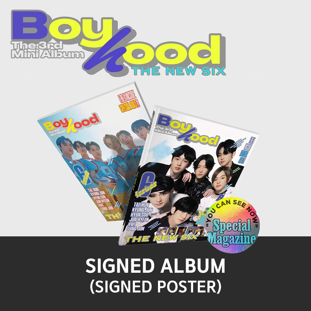 [Signed] THE NEW SIX (TNX) - 3rd MINI ALBUM : BOYHOOD