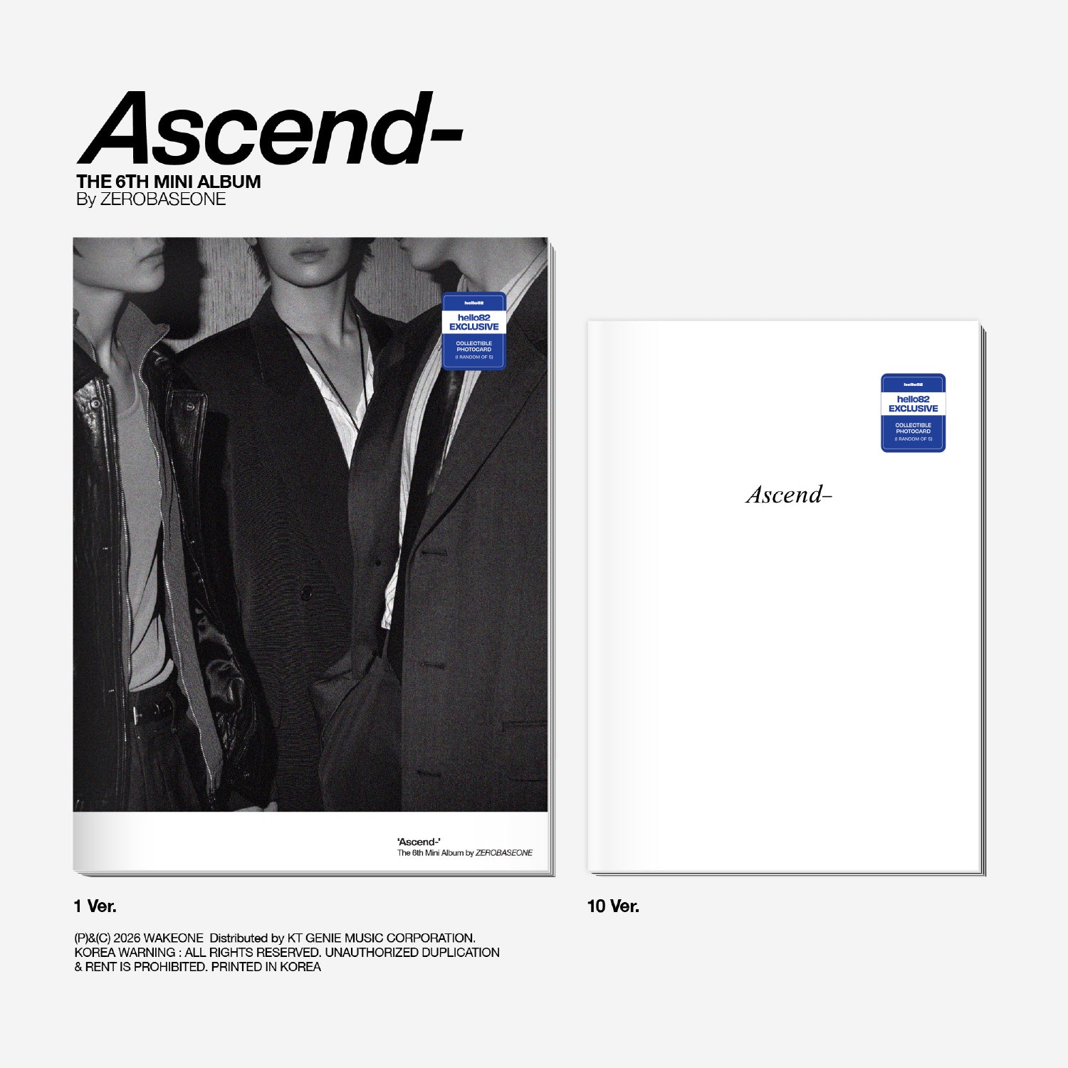 ZEROBASEONE - Ascend- (hello82 Exclusive)