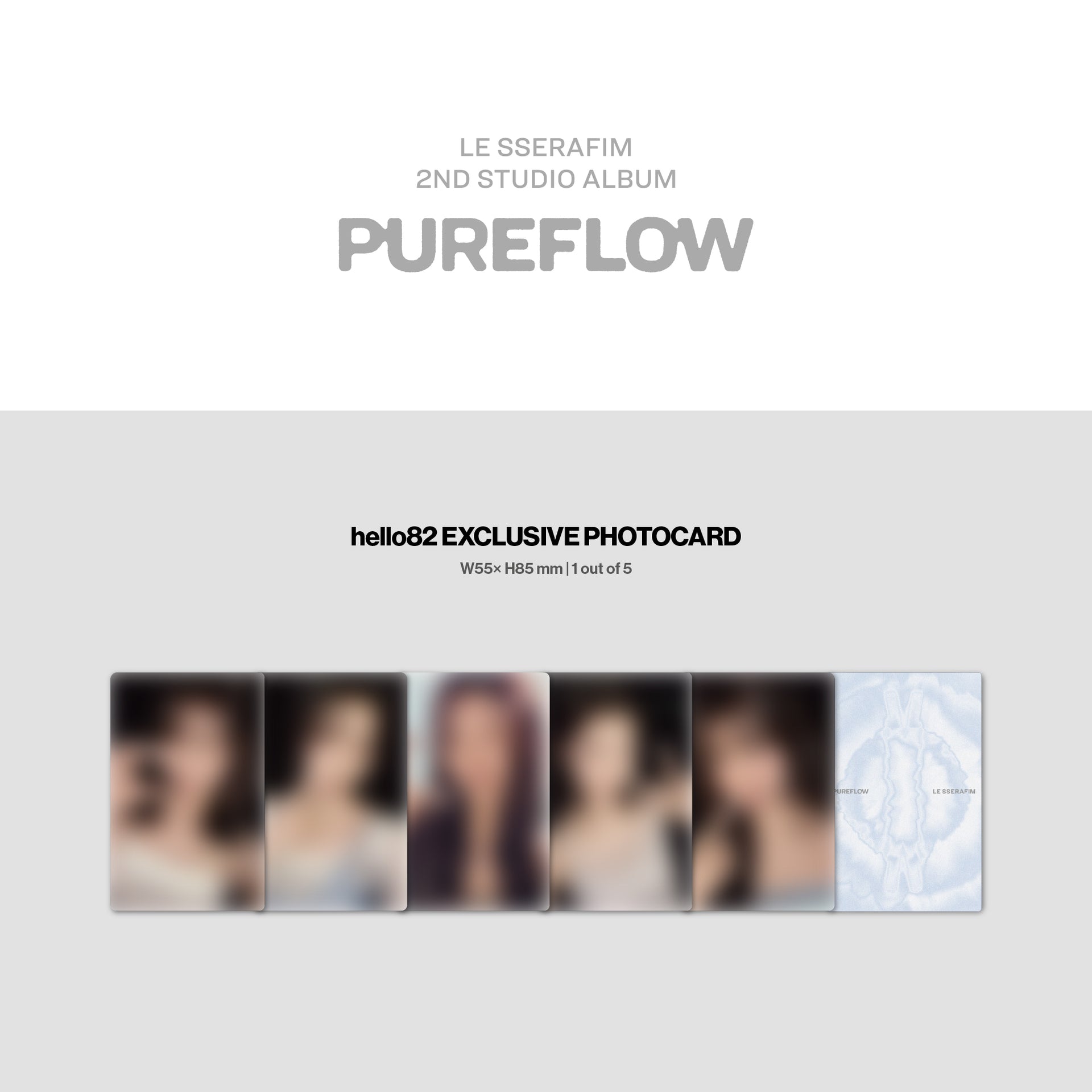 LE SSERAFIM - 2nd Studio Album ‘PUREFLOW’ pt.1 (hello82 Exclusive)
