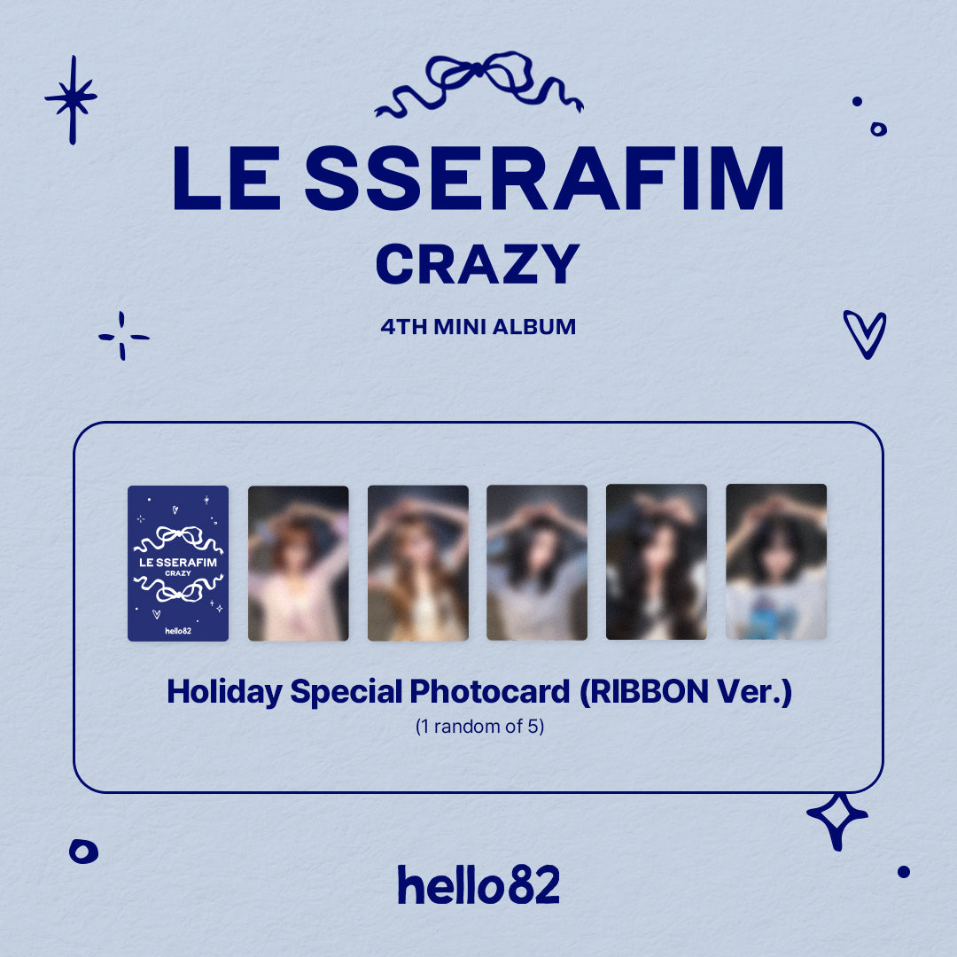 LE SSERAFIM - Holiday Special Photocard (RIBBON Ver.)