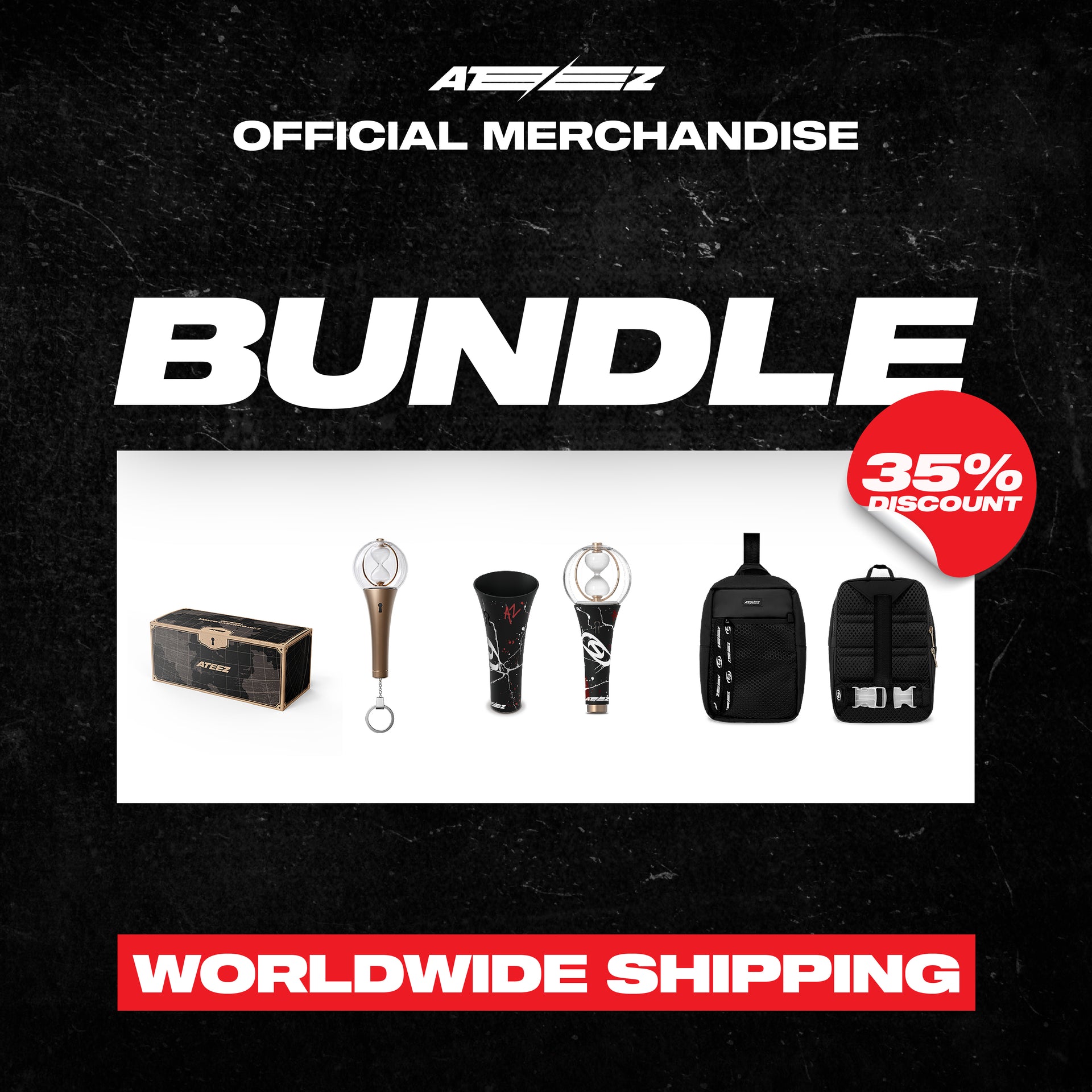 [WORLDWIDE SHIPPING] ATEEZ - OFFICIAL MERCH BUNDLE